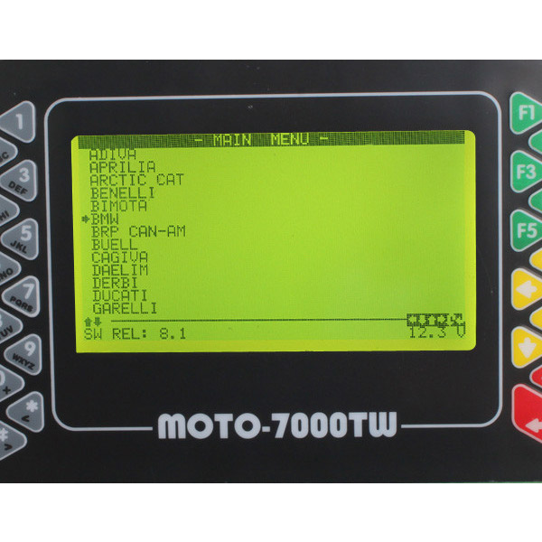 Moto 7000TW 보편적인 스캐너 softwar 전시 1
