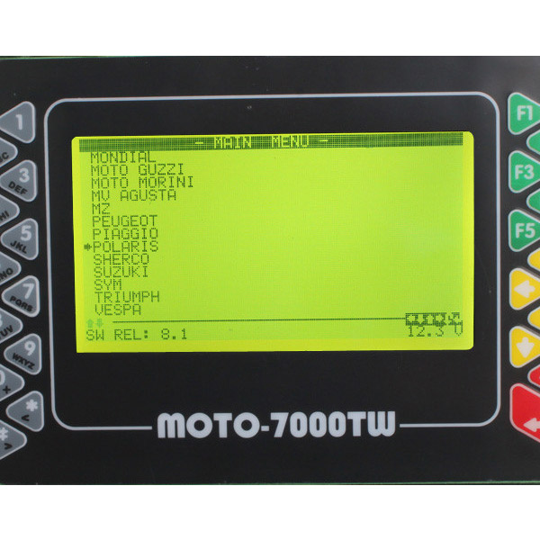 Moto 7000TW 보편적인 스캐너 소프트웨어 전시 3