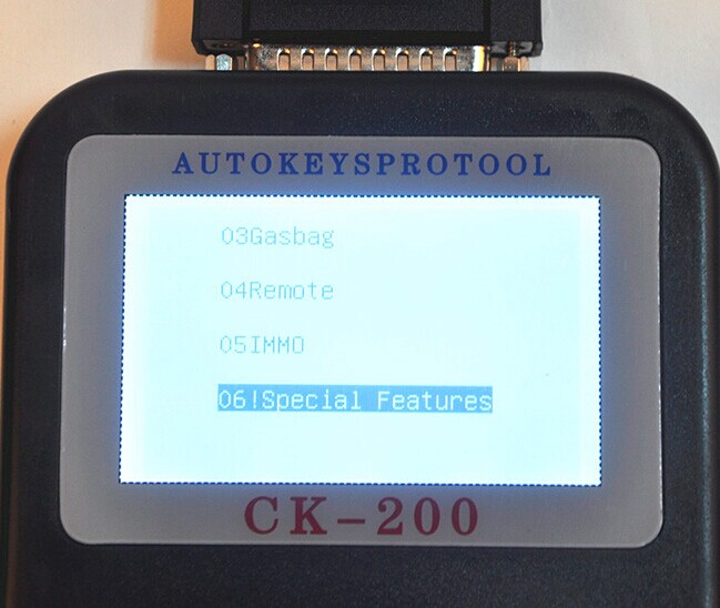 CK-200 열쇠 프로그래머 스크린 전시 1