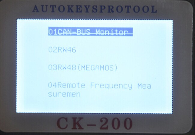 CK-200 열쇠 프로그래머 스크린 전시 3