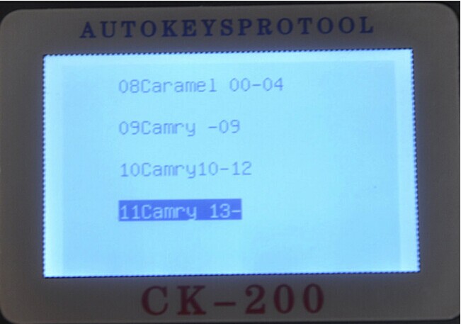 CK-200 열쇠 프로그래머 스크린 전시 6