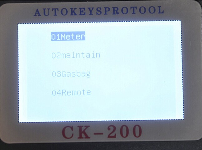 CK-200 열쇠 프로그래머 스크린 전시 7
