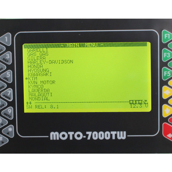 Moto 7000TW 보편적인 스캐너 소프트웨어 전시 2