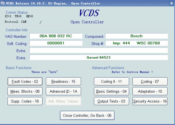 VAG 14.10.2 VAG 진단 케이블 소프트웨어 2