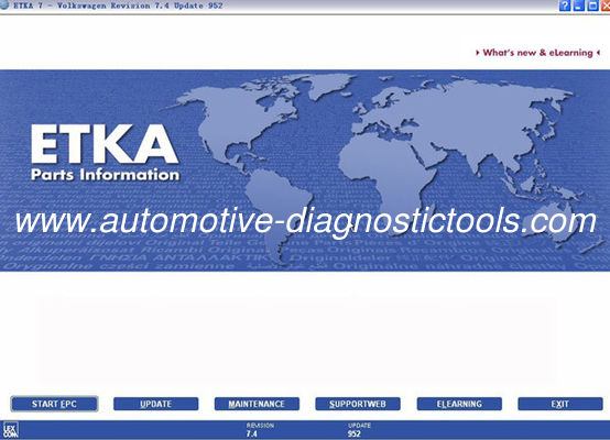 좋은 가격 Audi VW 좌석 Skoda를 위한 ETKA 전자 카탈로그 V7.5 온라인으로