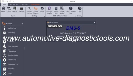 좋은 가격 【2025.08】 DOOSAN (DEVELON) DMS 5 -3.2.8 진단 소프트웨어 온라인으로
