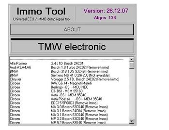 좋은 가격 IMMO 공구 V26.12.2007의 ECUs, Immobilisers를 고치는 자동 진단 소프트웨어 온라인으로
