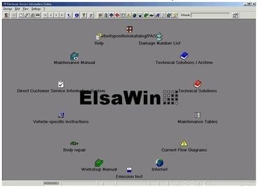 좋은 가격 Audi/VW/SKODA/좌석을 위한 ELSAWIN 4.0 자동 진단 소프트웨어 온라인으로