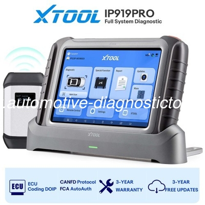 좋은 가격 XTOOL 인플러스 IP919 무선 XTOOL 진단 도구 ECU 코딩, 42+ 서비스, FCA 오토아웃, 토폴로지 지도 온라인으로