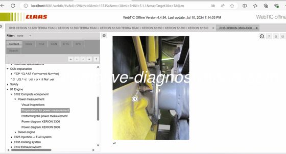 좋은 가격 2025/3 CLAAS WEBTIC 오프라인 수리 설명서 및 서비스 정보 온라인으로