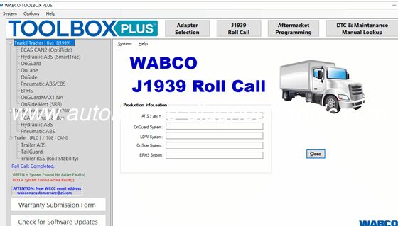 좋은 가격 2025 WABCO TOOLBOX PLUS 14.3.0.0 진단 소프트웨어 온라인으로